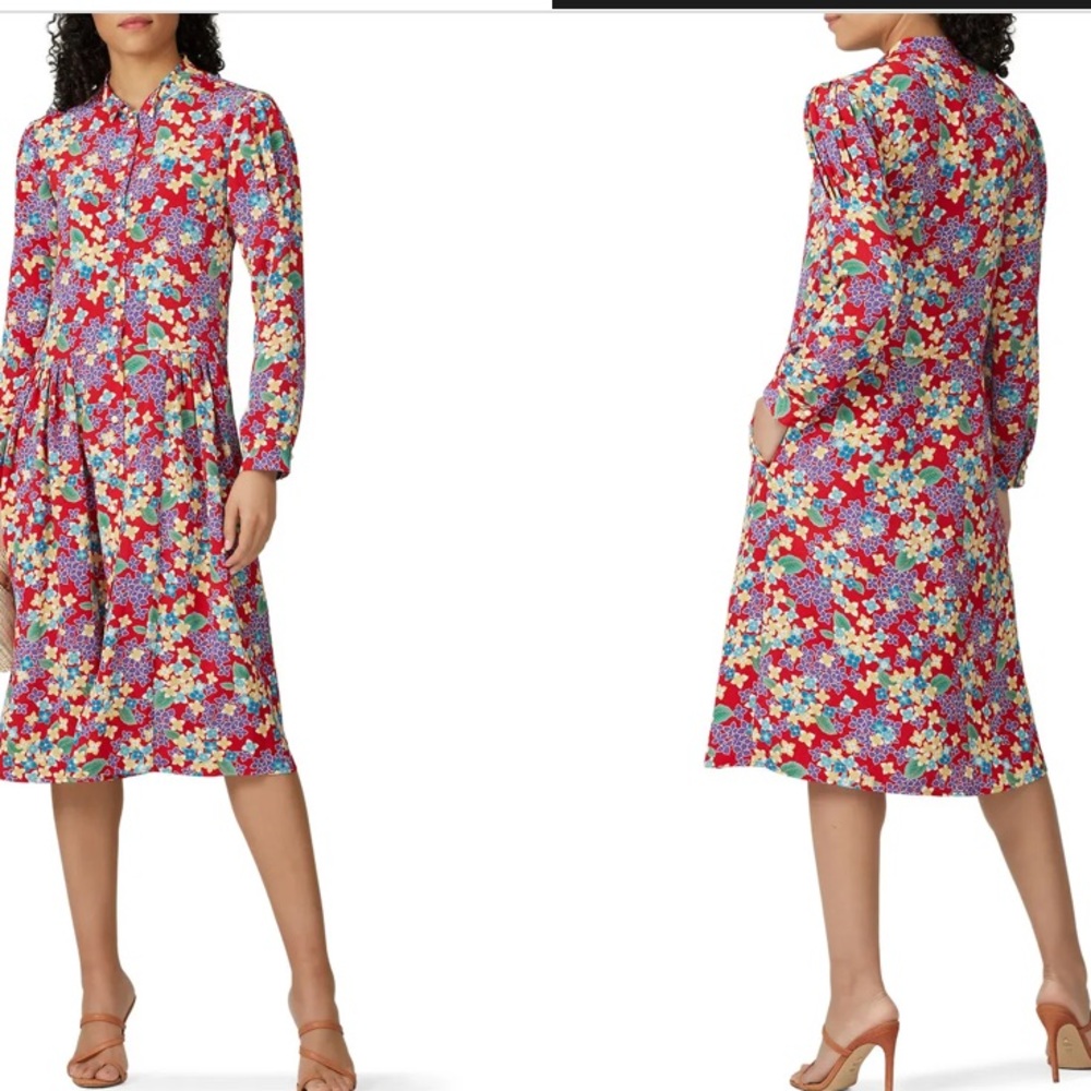 $855 Deborah Lyons Floral Dionne Dress As Is Described